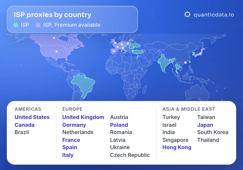 Network topology listing United States, Canada, United Kingdom, Germany, France, Italy, Spain, Poland, Hong Kong and Japan.